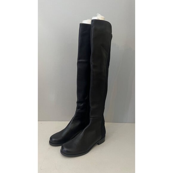 NWOT $850  Stuart Weitzman 5050 Black OTK Boots Size 5.5 - Picture 3 of 8